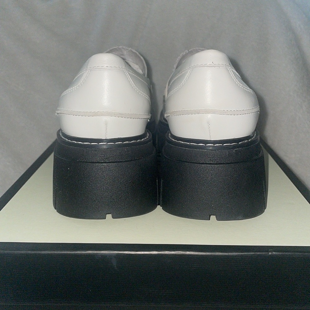 NWT J/SLIDES TYLER White Leather Loafer - Picture 11 of 16